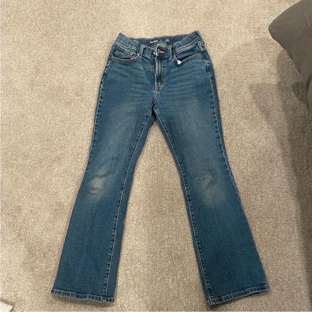 Lot of Old Navy Size 14-Jeans, Jean Skirt and 2 Pairs Workout Shorts